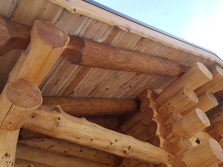 Дом из кедра Post and beam